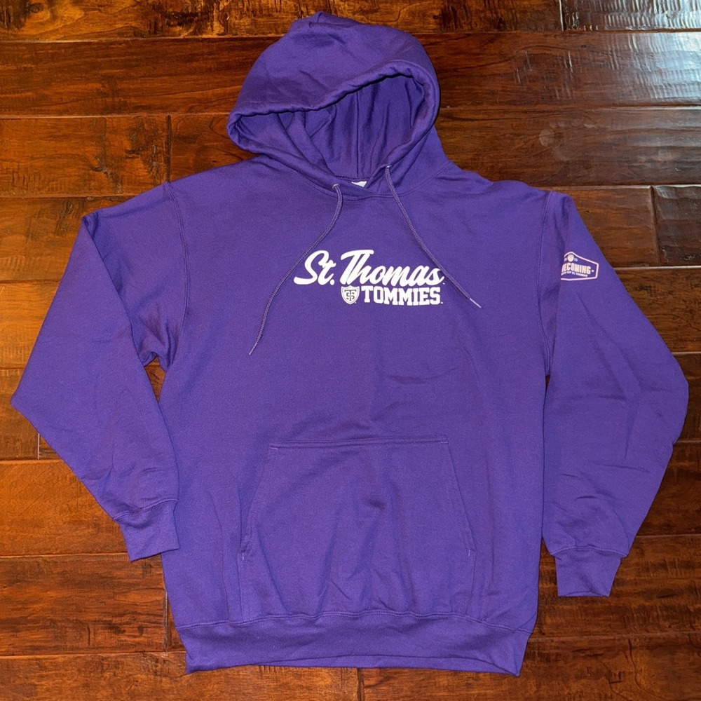St Thomas University Tommies Hoodie Adult‎ Large Unisex Purple EUC College